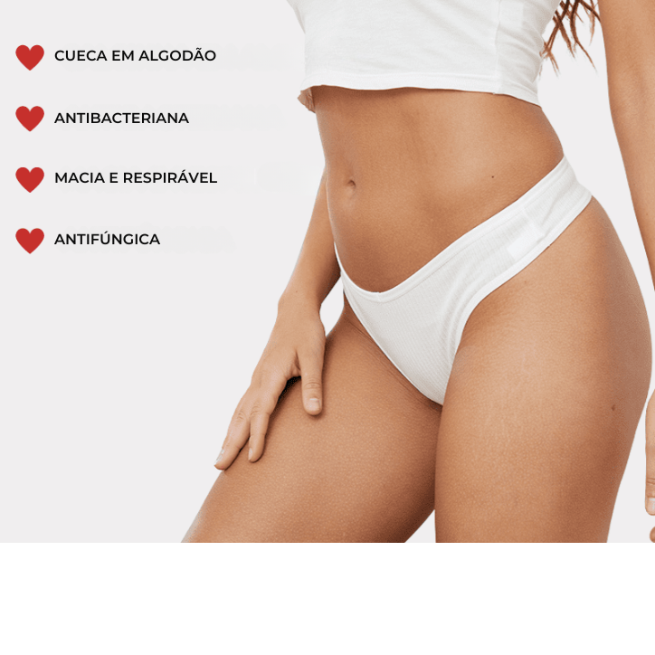 [PROMOÇÃO DE LANÇAMENTO PAGUE 5 LEVE 10] Cuecas CottonConfort® - ENVIO GRÁTIS